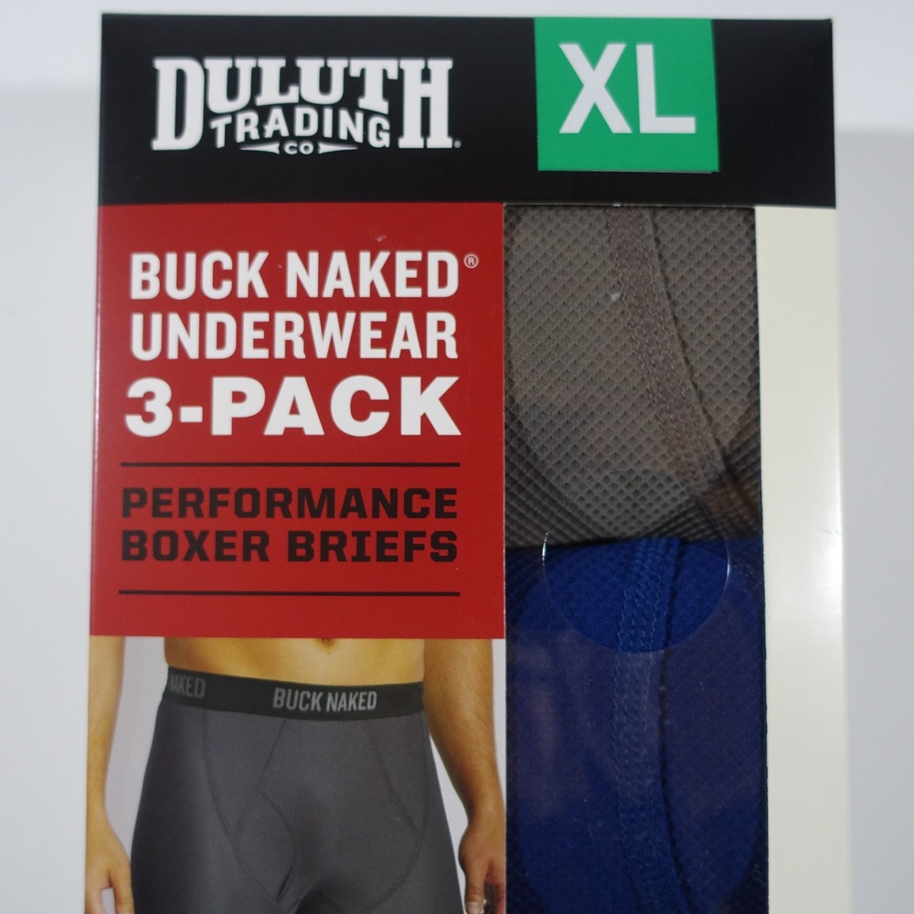 Duluth Trading Company Buck Naked Underwear 6 Pair Performance Boxer Briefs XL - Picture 4 of 8